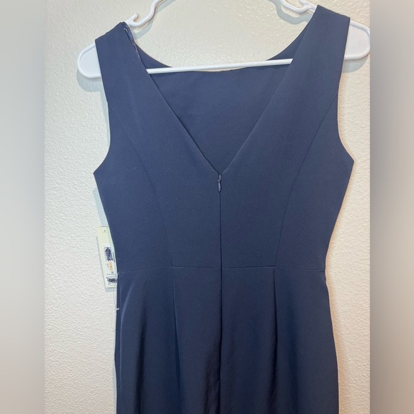 Eliza J Ruffle Front Gownaxi Dress In Navy Size 2 - Picture 8 of 11
